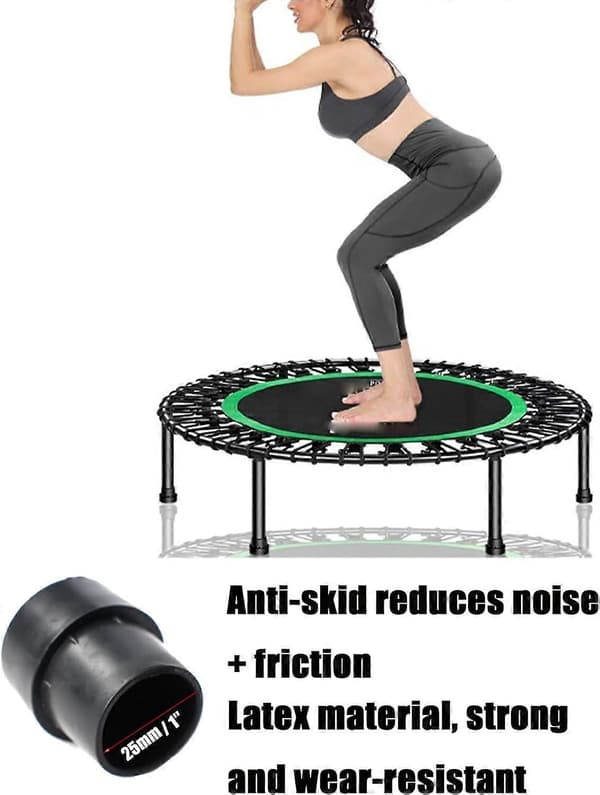 Erstatning Mini Trampoline Benhette Tips Gulvputer for Mini Trampoline Svart 4-pakning) 2024THO