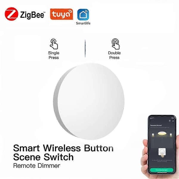 Tuya Zigbee Enheter Knapp Scen Switch Intelligent Länkning Smart Switch Batteridriven Automation