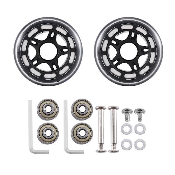 80x24mm Kuffert Hjul Udskiftning Kuffert Hjul Med 6mm Kulstofstål Lejer Hjul Til Kuffert S