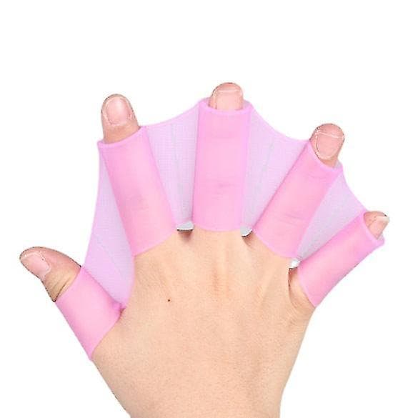 Simhandske med simhud - Grodhandske (3 par - blå - S)