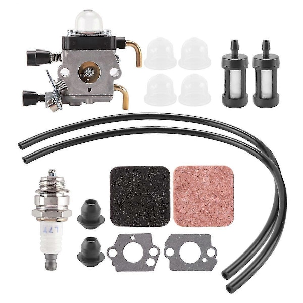 FS85 FS80 Forgasser til Stihl FS75 FS80R FS85 FS85R FS85T FS85RX Grasklipper C1Q-S97 Forgasser med drivstoffsett Luftfilter