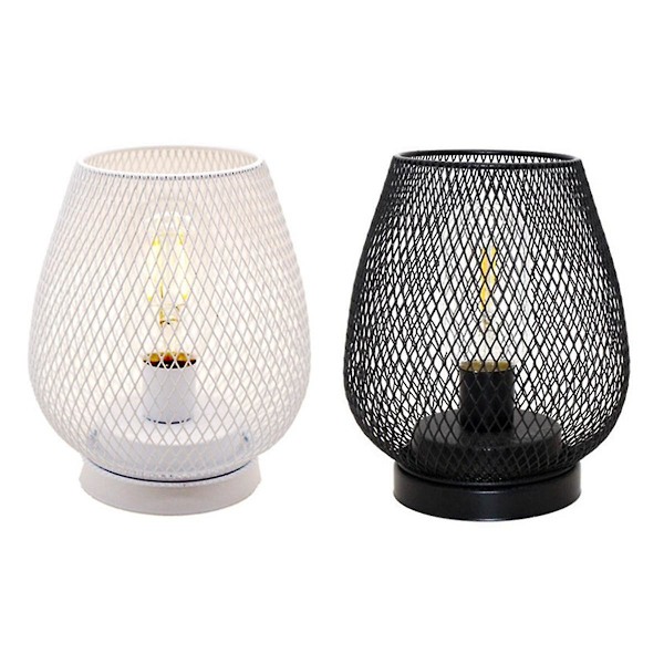 Metallbur Led-Lykta Batteridriven Ljus Med Led Perfekt För Bröllop Fester Patio Evenemang Natt