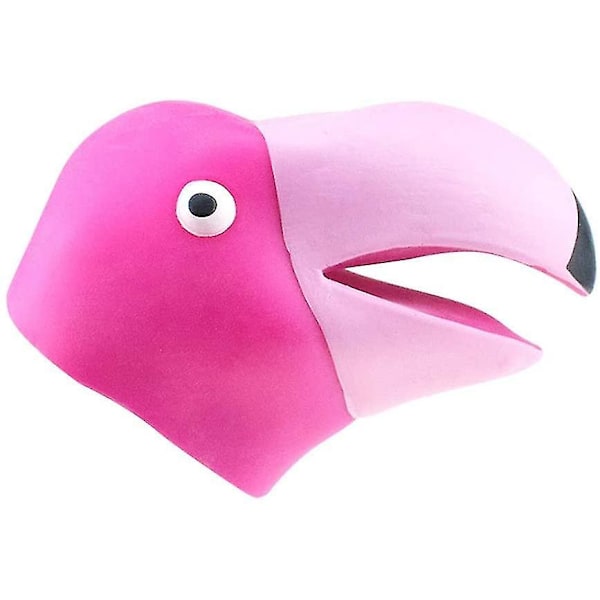 Handdocka för djur, fantasilek, handdocka, djurundervisningshandskar, docka för barn (flamingo)