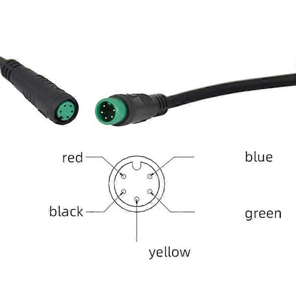 Elektrisk Cykel LCD Display Meter Kontrolpanel med Vandtæt Stik Elektrisk Cykel Display 2024THO