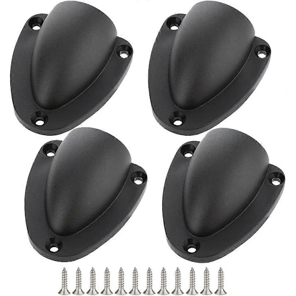 4 stk. Nylon 2,5\" Marine Wire Kabel Ventilationsdæksel, Muslingeskalsventil til Båd, Glat Kanttykkelse 1/8\", Wire Ventilationsdæksel, Muslingeskalsventil, Gratis Installation