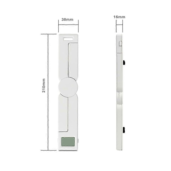 Mini Vikbar Digital Matvåg Bärbar Hemmatvåg Kaffevåg Digital LED-Display Köksvåg