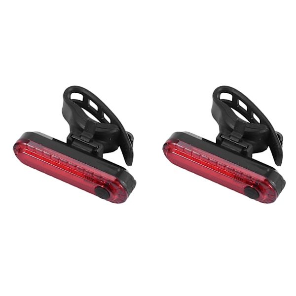 2st/Set Bakre Cykel Bakljus, Ultraljusa USB Uppladdningsbara Cykelbaklyktor, Röd Hög Intensitet L