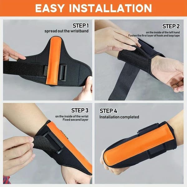 Golf Swing Training Set - with Wrist Stabilizer and Arm Support Strap - Improves Posture - Precision - and Power - Male and Female Golfers