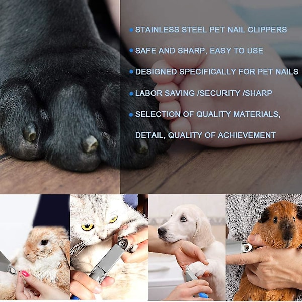 Hundeklippere og Trimmere - Profesjonelle Kjæledyrstellverktøy, Skarpe Blader, Sikkerhetsutstyr