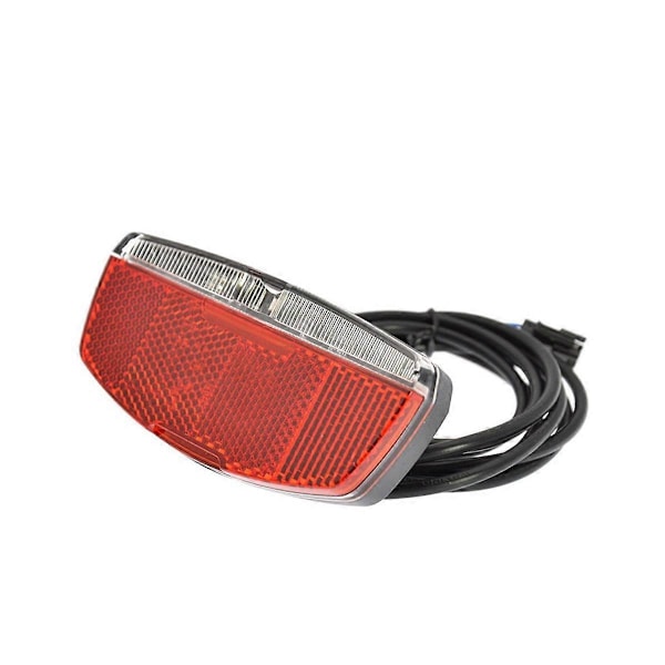 Ebike Baklys Elektrisk Sykkel Baklys Inngang 6V-48V LED-lys med Sykkelreflektor Elektrisk Sy