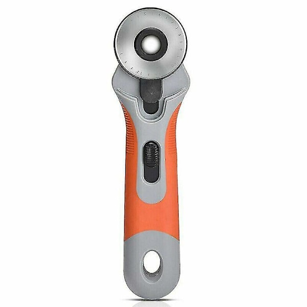 45mm Roterende Kutter Sy Stoff Lær Papir Håndverk Quilting Kutting M/blad Gl(grå+oransje)(1 stk)