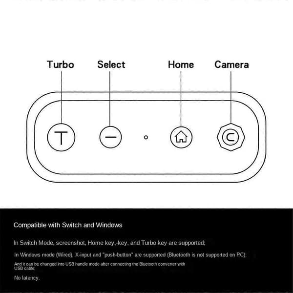 Langaton Bluetooth-sovitinmuunnin USB-kaapelilla Switchille Game Cube/Classic Editionille Classicille