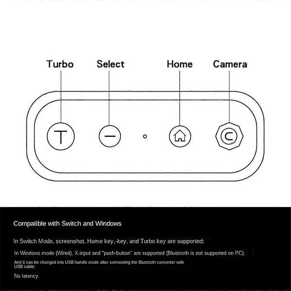 Trådløs Bluetooth-adapterkonverter med USB-kabel til Switch til Game Cube/Classic Edition til Classic