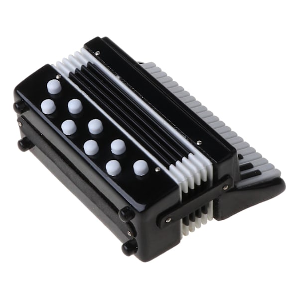 Mini 1/12 Dockhus Trä Dragspel Miniatyr Musikinstrument Modell Heminredning Leksaker