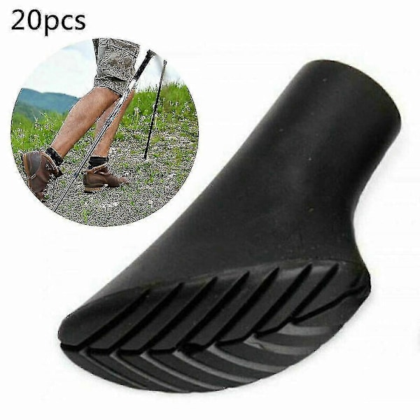 20 Stykker / 10 Par Asfaltgummidempere X-4gt For Alle Vanlige Nordic Walking Stavere - Turstaver-QH
