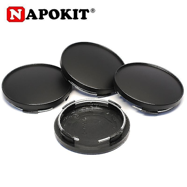 4 st/set 68mm Passar 65mm Logotyp Svart Plast Bilhjul Centrum Navkapsel Kåpor Set Bilhjul Fälg Navkapslar Bilstyling Tillbehör