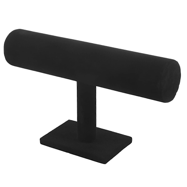 Stativ Armband Kedja Armring Klocka T-bar Rack Hållare Display Svart 2024THO