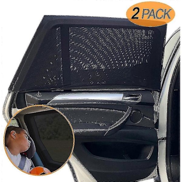 2-pack Solskydd Bil Barn UV-skydd - UV-skydd Solskydd Bilfönster för Barn