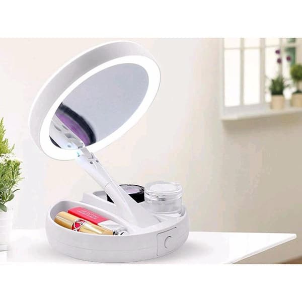 LED-suurennuspeili pyörivä / meikkipeili - meikkipeili