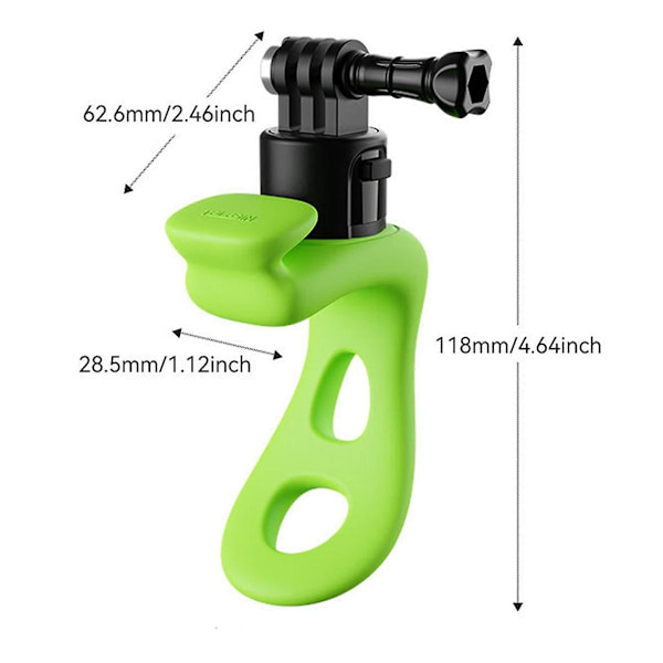 Actionkamera Mount Silikon Justerbar Mini Fleksibel Beslag til Actionkamera Tilbehør Sort