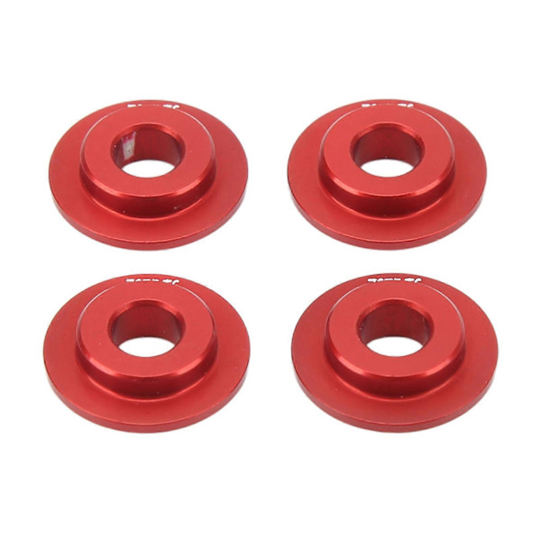4 st Hjulfälgsadapterpackningar Aluminiumlegering Stabil Hållbar Hjuladapter för Traxxas Udr 1/7 RC-bil Röd