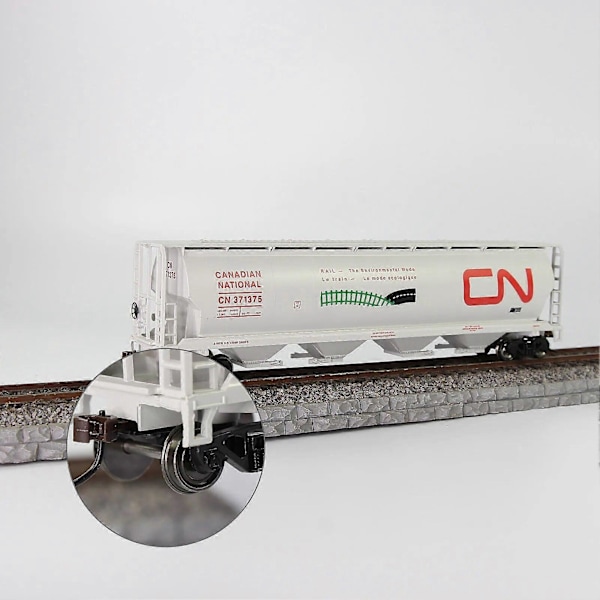 Evemodel 12 stk. HO Skala 1:87 33 Metall DC Hjul for Modelljernbaner DC Hjulsett C8725