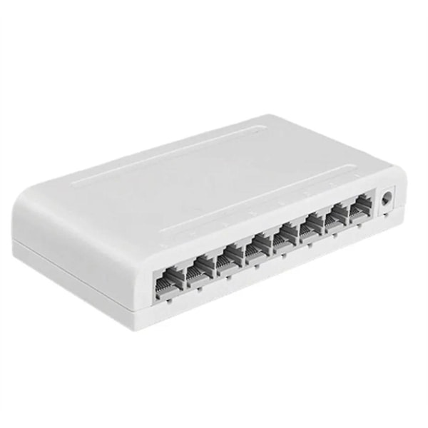 8-ports Gigabit Dataswitch, nätverkshubb, skrivbords Ethernet-splitter, plug & play skärmade portar fläktlös