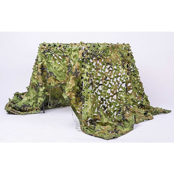 Woodland Camo Netting Camouflage Net til Camping, Jagt, Skydning, Militær, Solbeskyttelse