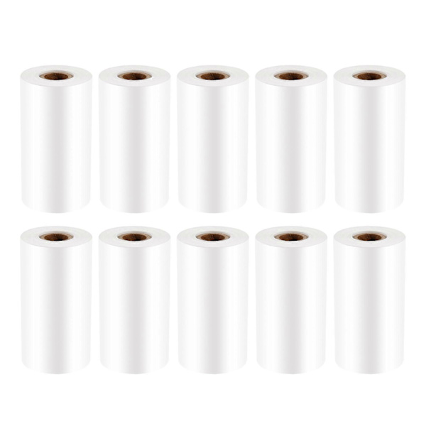10 stk. termisk papir, til mobil 58 mm 30 mm mini termisk printer kasseapparat kvitteringspapirrulle