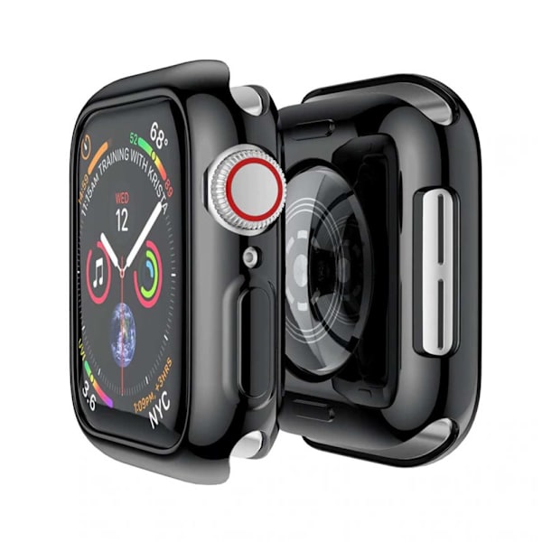 Full Coverage Apple Watch 4/5/6/SE Case Screen Protector Black 40mm