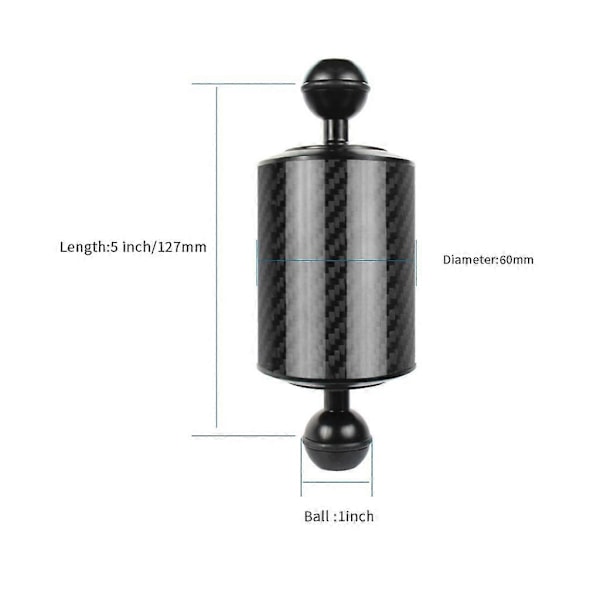 D60mm Flytarm Dykarkamera Stativ För Gopro För Xiaoyi För DJI OSMO 5 tum
