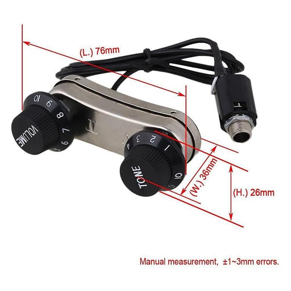 Akustisk Gitar Pickup Piezo & Passiv Forforsterker PS700