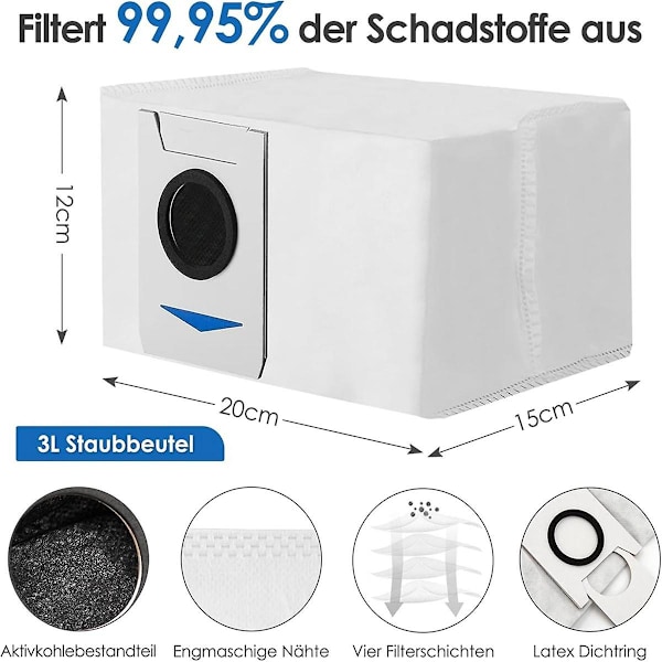 For Deebot T30 / T30 Max / T30 Pro Tilbehør Moppeklut Robot Reservedeler