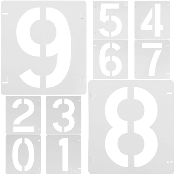 10 Arkkia Numerosapluunoita Maalaamiseen Muoviset Maalaussapluunat Maalaistalon Sapluuna Numeromallit 2024THO