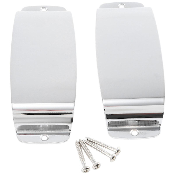 2 st JB-gitarr pickup-skydd gitarr stål pickup-skydd för JB-stil bas silver