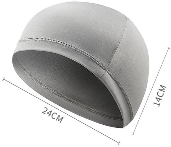 2-pack cykelmössa hjälmfoder, hög elasticitet snabbtorkande dammtät solskydd unisex för cykling, löpning, utomhus - Svart