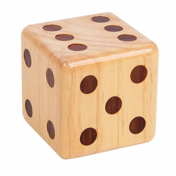 Jätteträ Tärningar För Utomhusspel/Picknick/Grillfester/ Trä Tärningsspel Brädspel Semesterprydnader