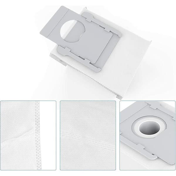 6-pack dammsugarpåsar för iRobot Roomba i7 i7+ e5 e6 e7 Ersättningsdammsugarpåsar för robotdammsugare Dammpåsar för iRobot Roomba i7 i7+/Plus