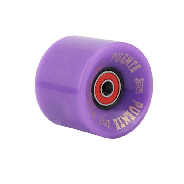 Puente 4 stk. Cruiser Skateboard Hjul PU Hjul Longboard Cruiser Hjul Med Abce-9 Kulelager, lilla