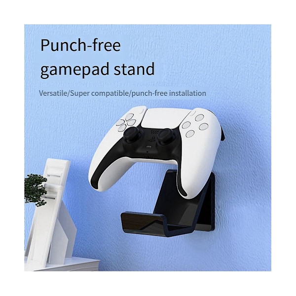 4-pak Controller Vægbeslag til Switch Pro Gamepad Controller Holder Sort