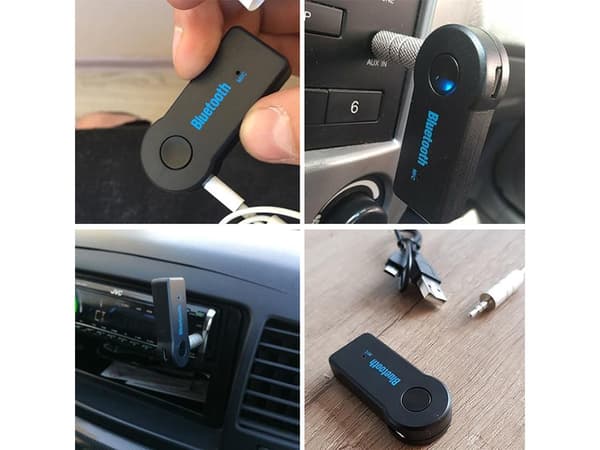 Lydmottaker / Bluetooth-adapter AUX Minijack – For Bil & Hjem