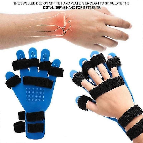 Hand- och handledsstöd för fingrar, förlängd typ, för stroke, hemiplegi, handskensfixering, träningsstöd, korrigeringsplatta