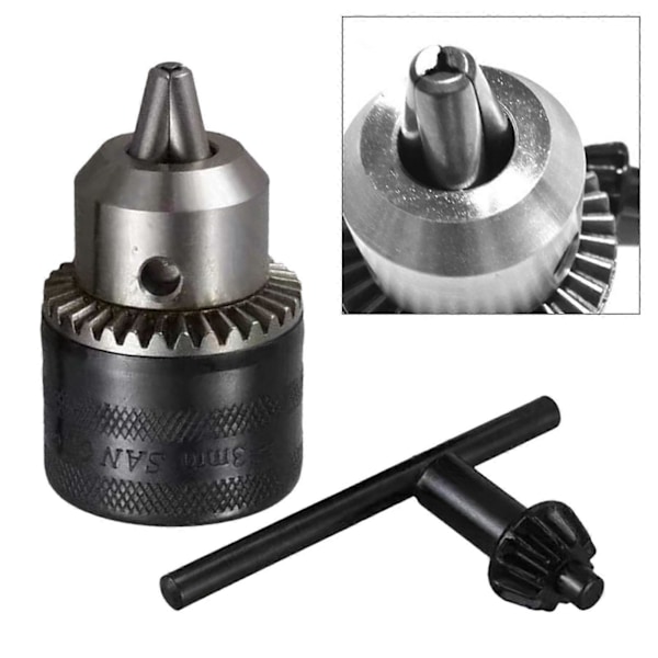 1.5-13mm Borrchuck Borrpresschucknyckel 1/4\" Snabbväxlings Hex Drive