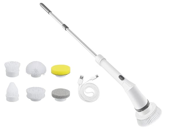 Electric Rotary Brush for Tile Grout Mop with 6 Tornado Tips