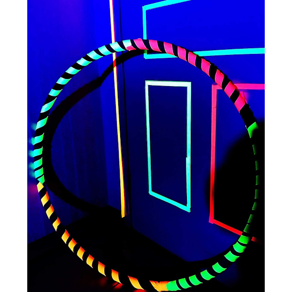 6 st UV-svartljusreaktiv fluorescerande tyg neon gaffertejp 1,5 mm x 5 m