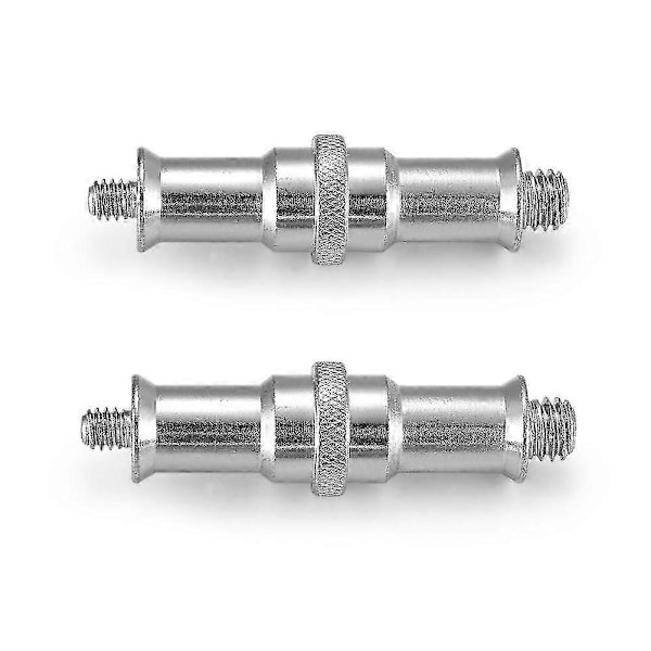 2 Stykker Standard 1/4 Til 3/8 Tommer Metal Han Konverter Gevindskrue Adapter Spigot Stud Til Stativ
