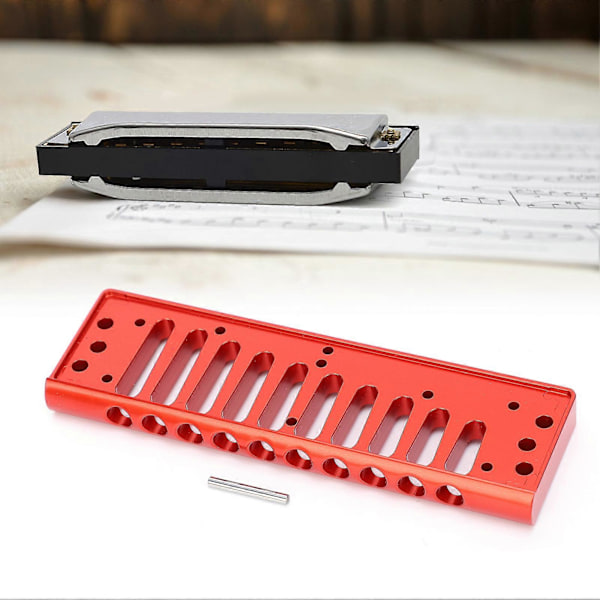 Huuliharppukampa HOHNER SP20 alumiiniseoksesta 10-reikäiseen blues-soittimen osaan
