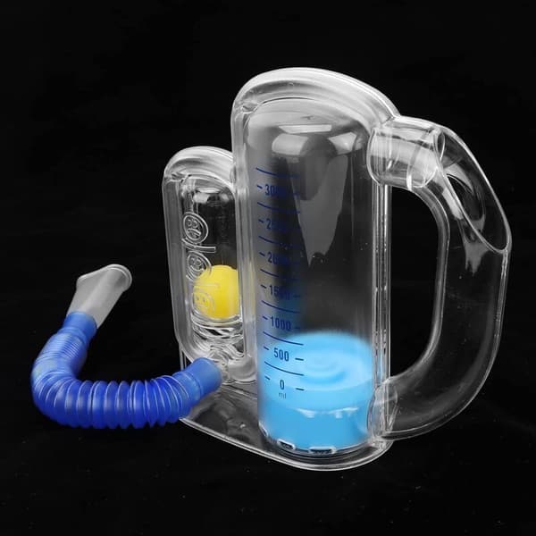 Pulmonal spirometer åndedrætsøvelsesapparat, sikkert incitamentsspirometer til åndedrætstræning