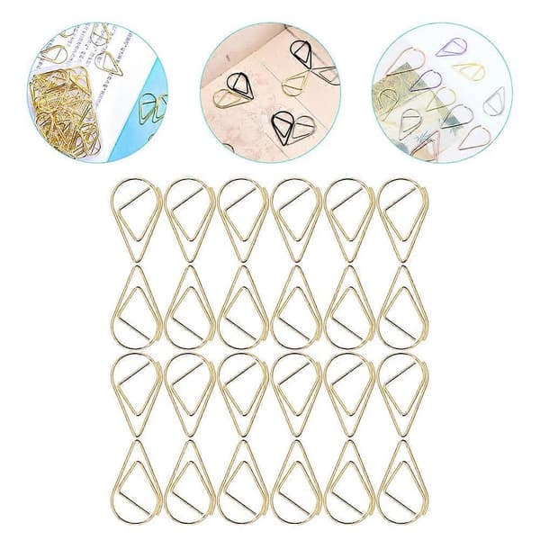 100 st Gem av Papper Droppformade Gem Kreativa Gem Dokument Gem