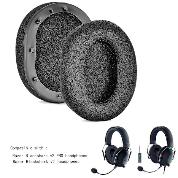 1 par utbyteshörlurar kompatibla med Razer Blackshark V2 Pro / Razer Blackshark V2